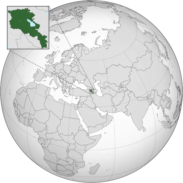Carte de localisation : Arménie