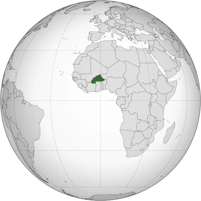 Carte de localisation : Burkina Faso