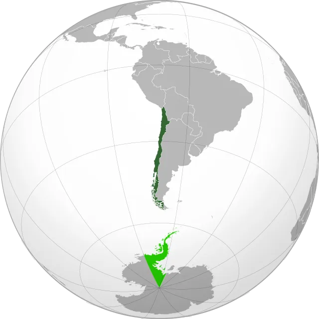 Karte mit der Lage: Chile
