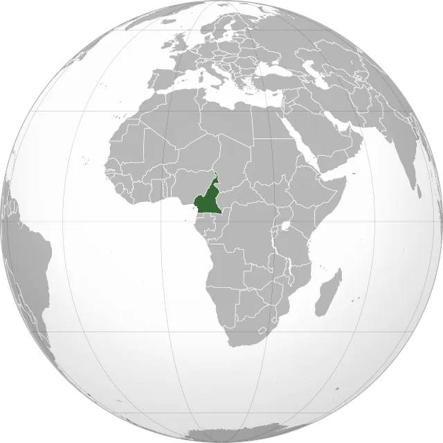 Karte mit der Lage: Kamerun