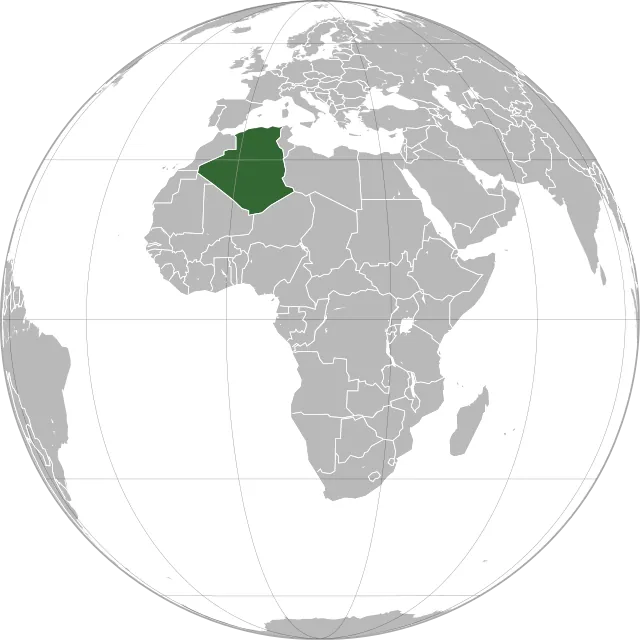 Carte de localisation : Algérie