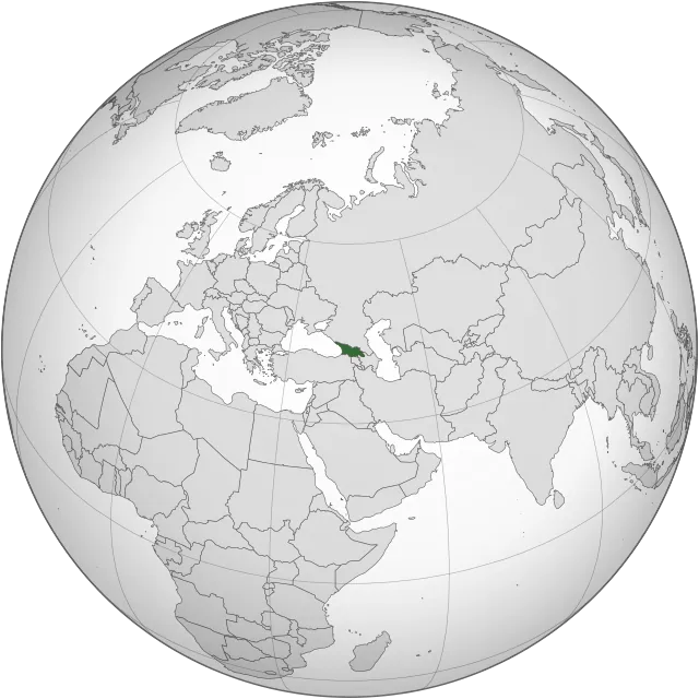 Map showing the location of Georgia