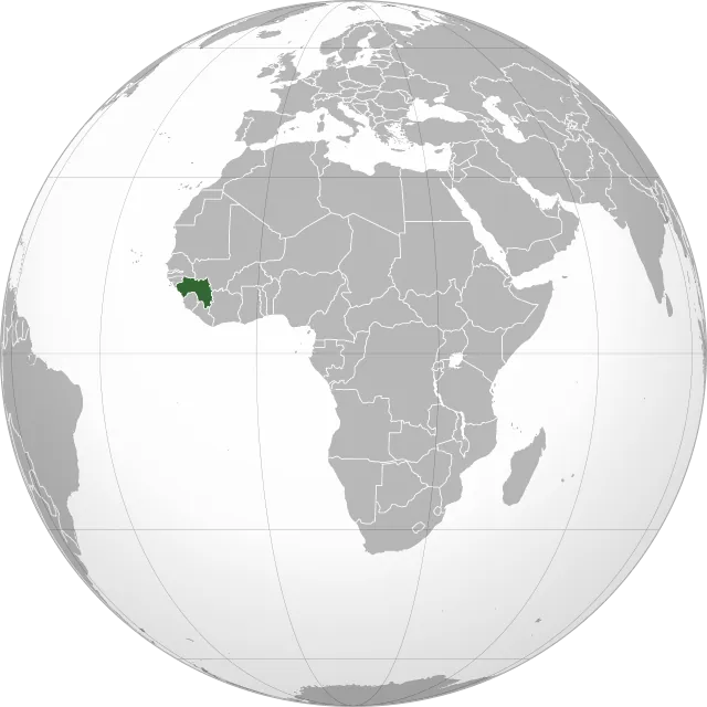 Carte de localisation : Guinée