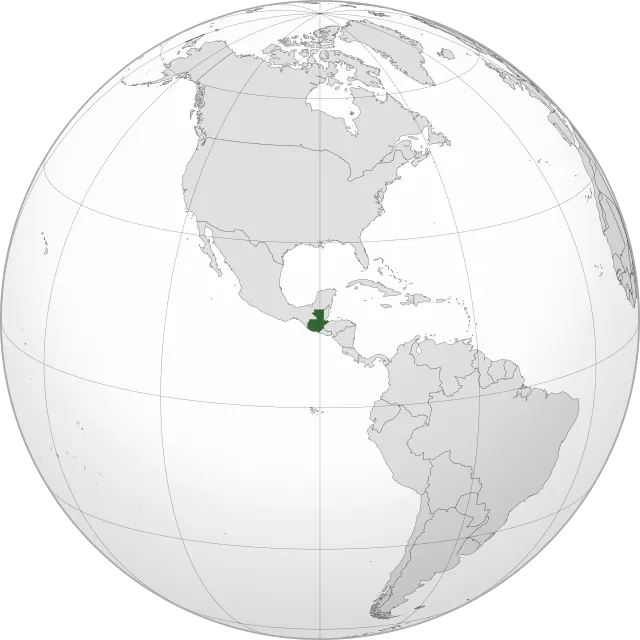 Carte de localisation : Guatemala