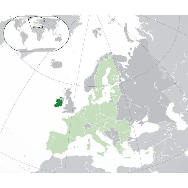 Carte de localisation : Irlande