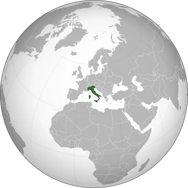 Carte de localisation : Italie