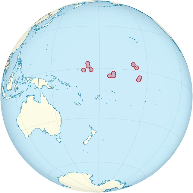 Carte de localisation : Kiribati