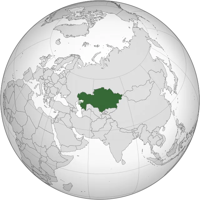 Karte mit der Lage: Kasachstan