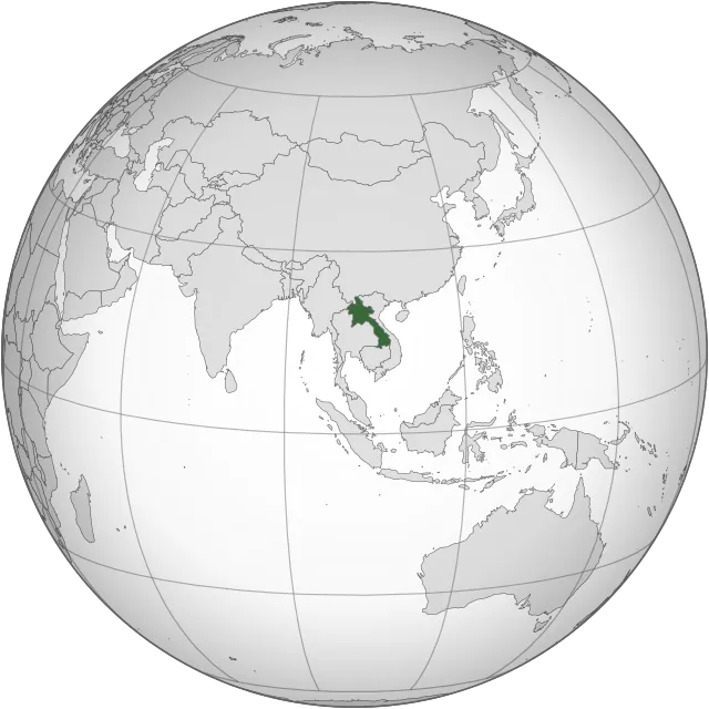 Carte de localisation : Laos