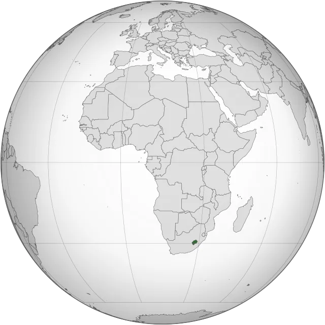 Carte de localisation : Lesotho