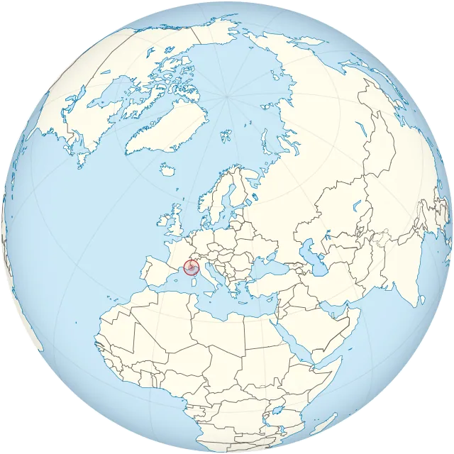Karte mit der Lage: Monaco