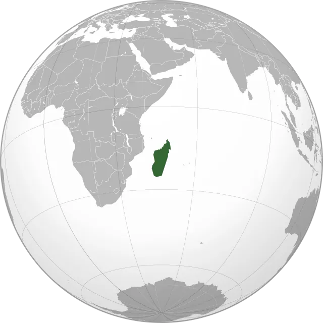Carte de localisation : Madagascar