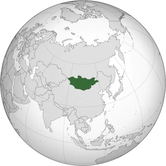 Karte mit der Lage: Mongolei