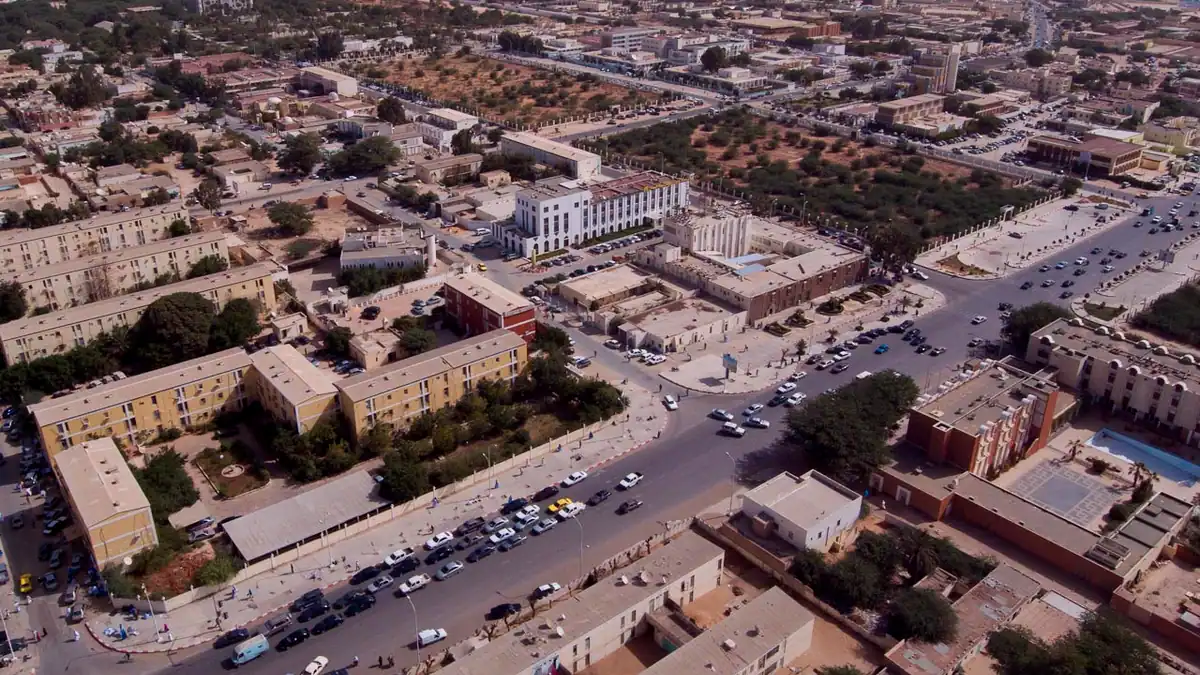Nouakchott from the air (the capital, not a parliament)