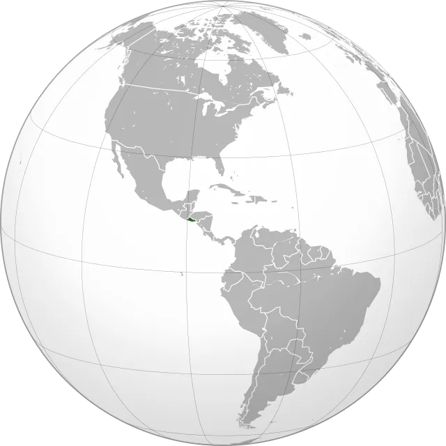 Karte mit der Lage: El Salvador