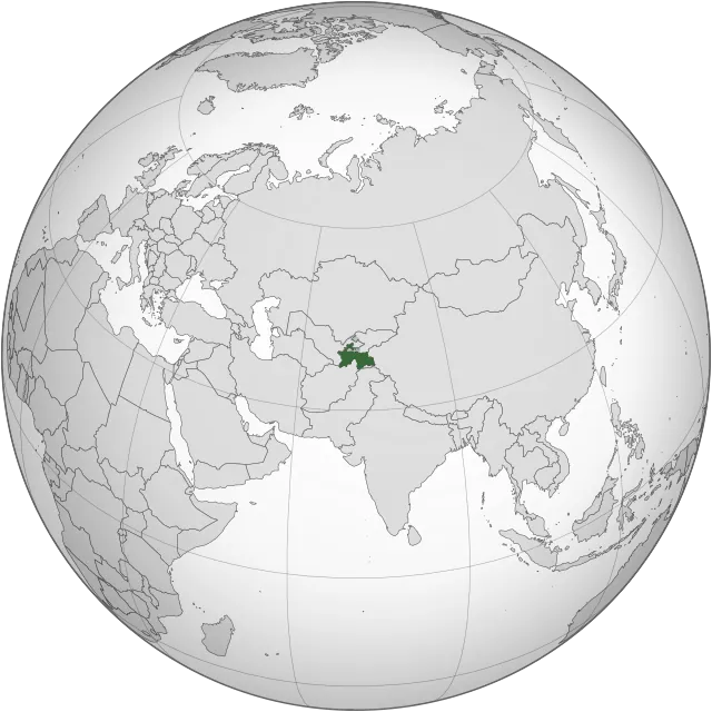 Carte de localisation : Tadjikistan