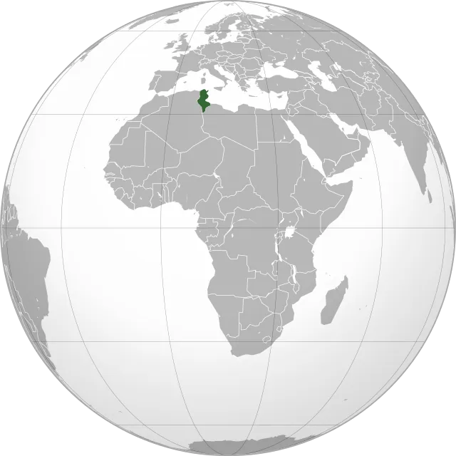 Carte de localisation : Tunisie