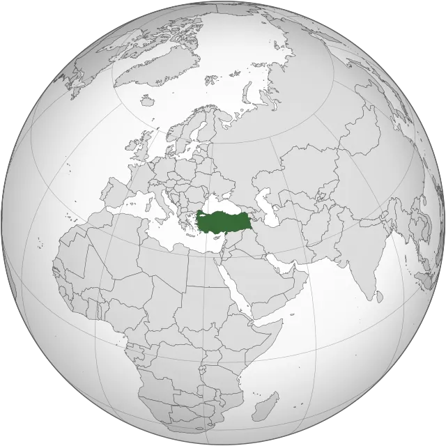 Karte mit der Lage: Türkei