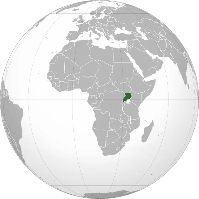 Carte de localisation : Ouganda